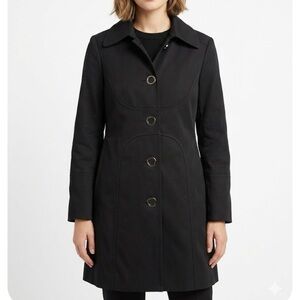 Anne Klein Black Trench Coat